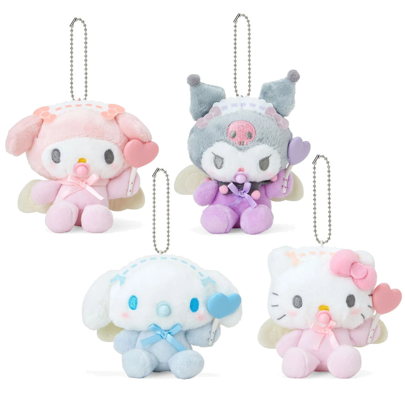 Japan Sanrio Plush Doll Keychain (Baby Angel)