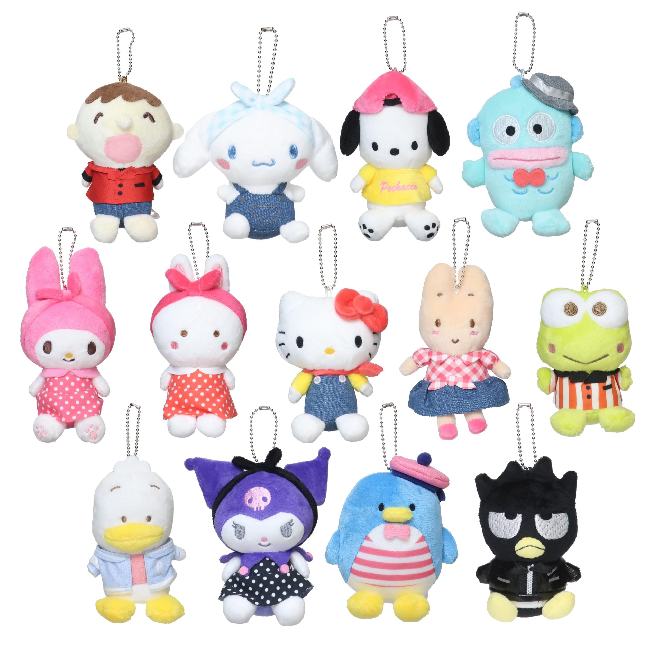 Japan Sanrio Plush Doll Keychain (Vintage Retro)