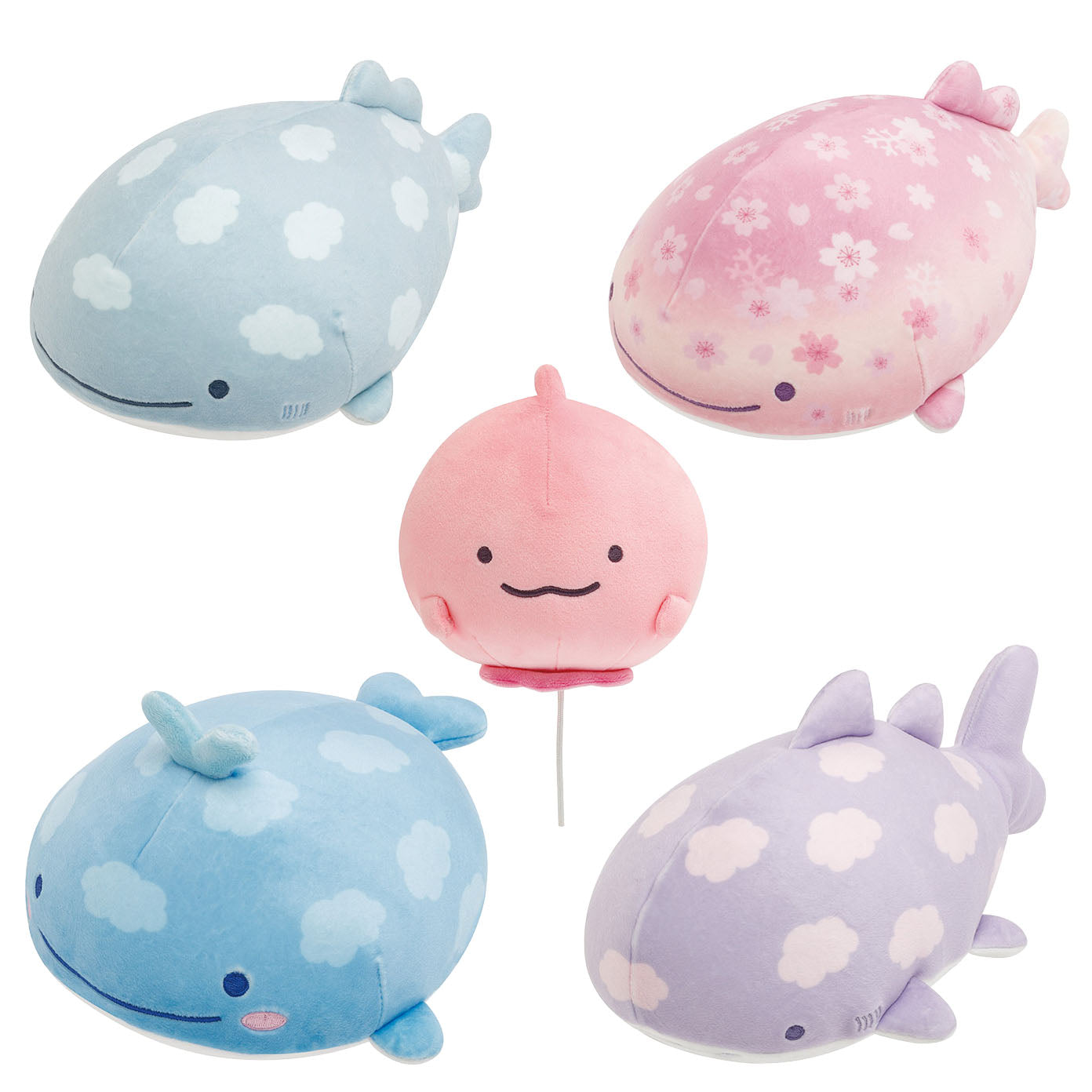 Japan San-X Jinbesan Plush Doll Soft Toy (Jinbesan & Balloon Fish) S Size