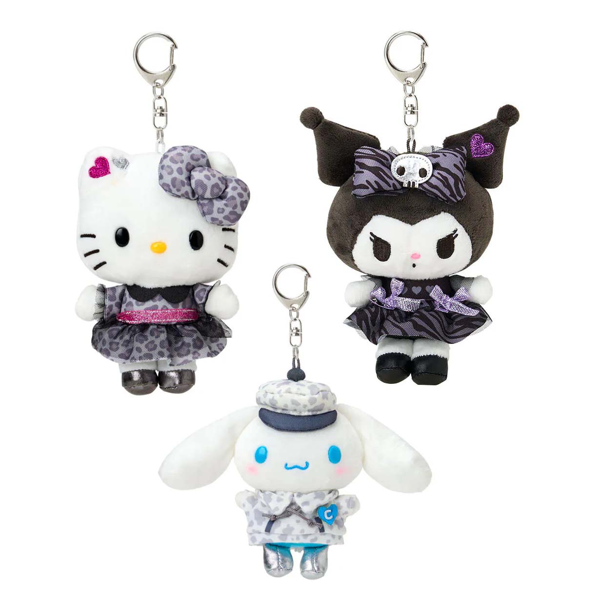 Sanrio Plush Doll Keychain (Monotone Animal)