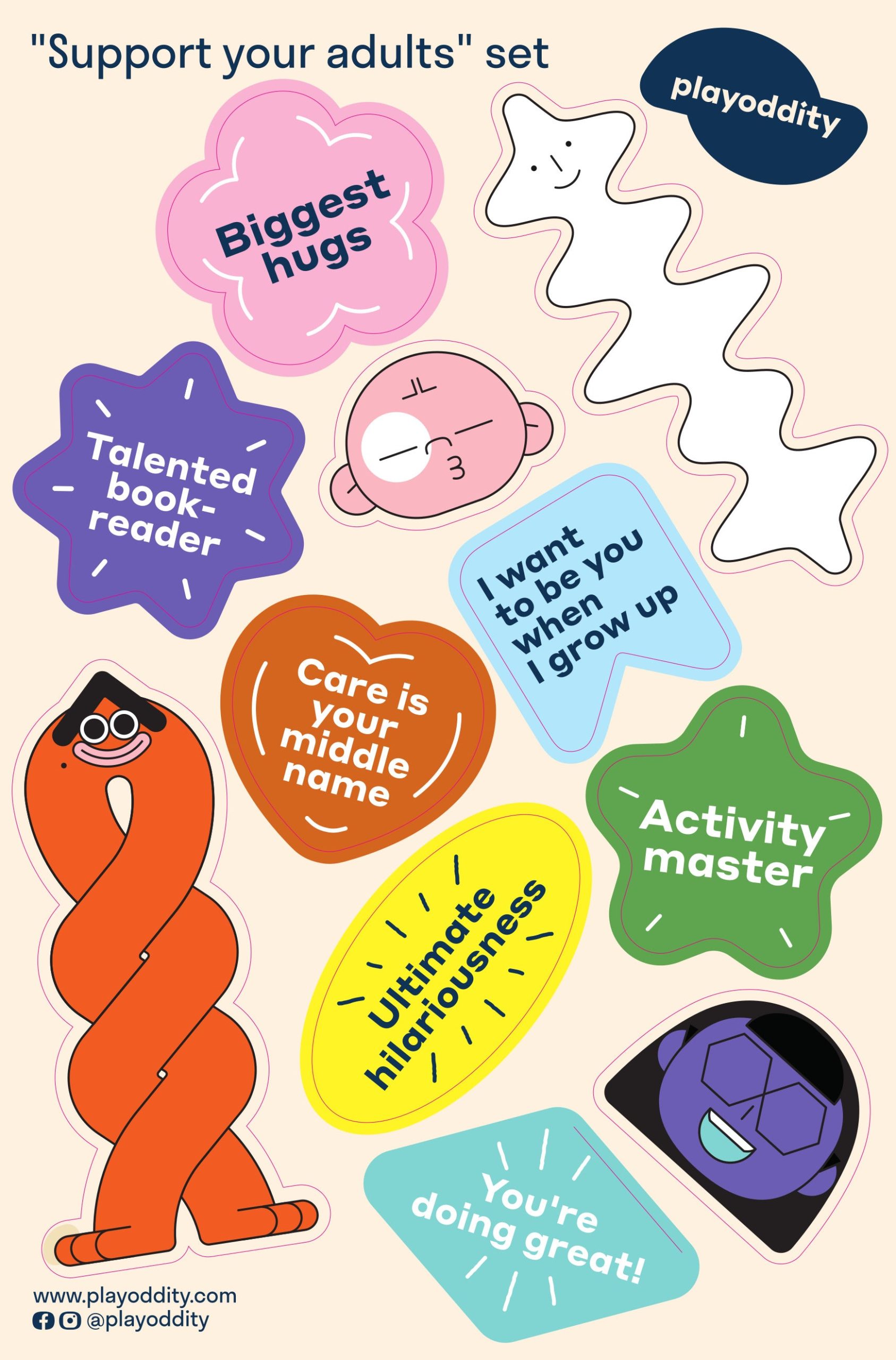 Playoddity Stickers