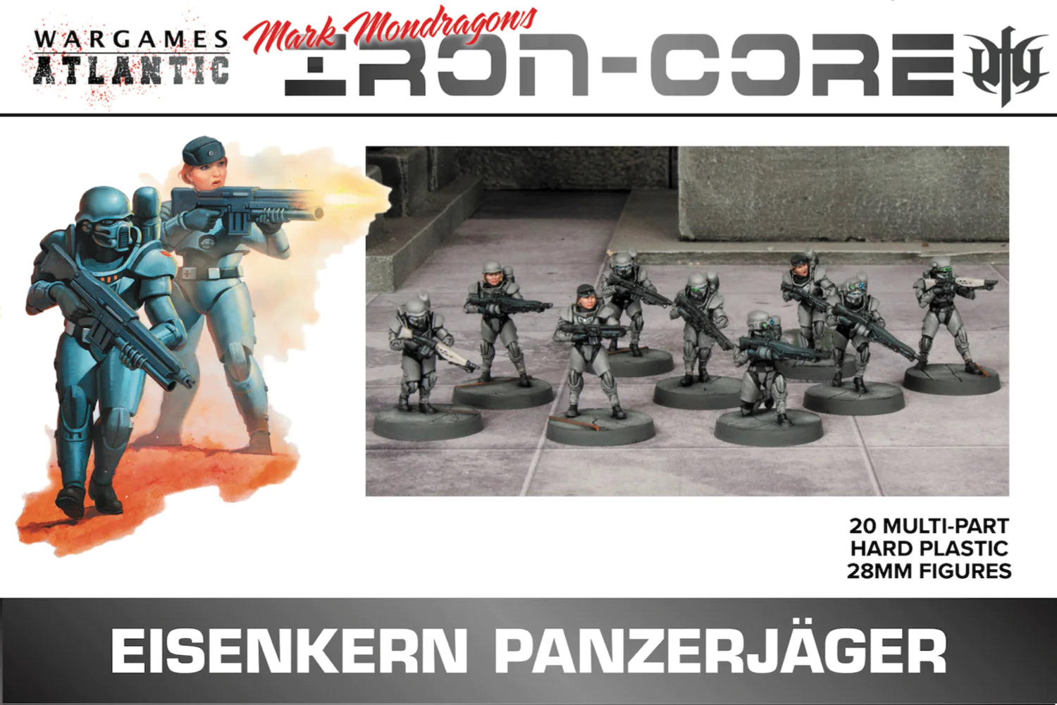 Eisenkern Panzerjäger, 28 mm Scale Model Plastic Figures