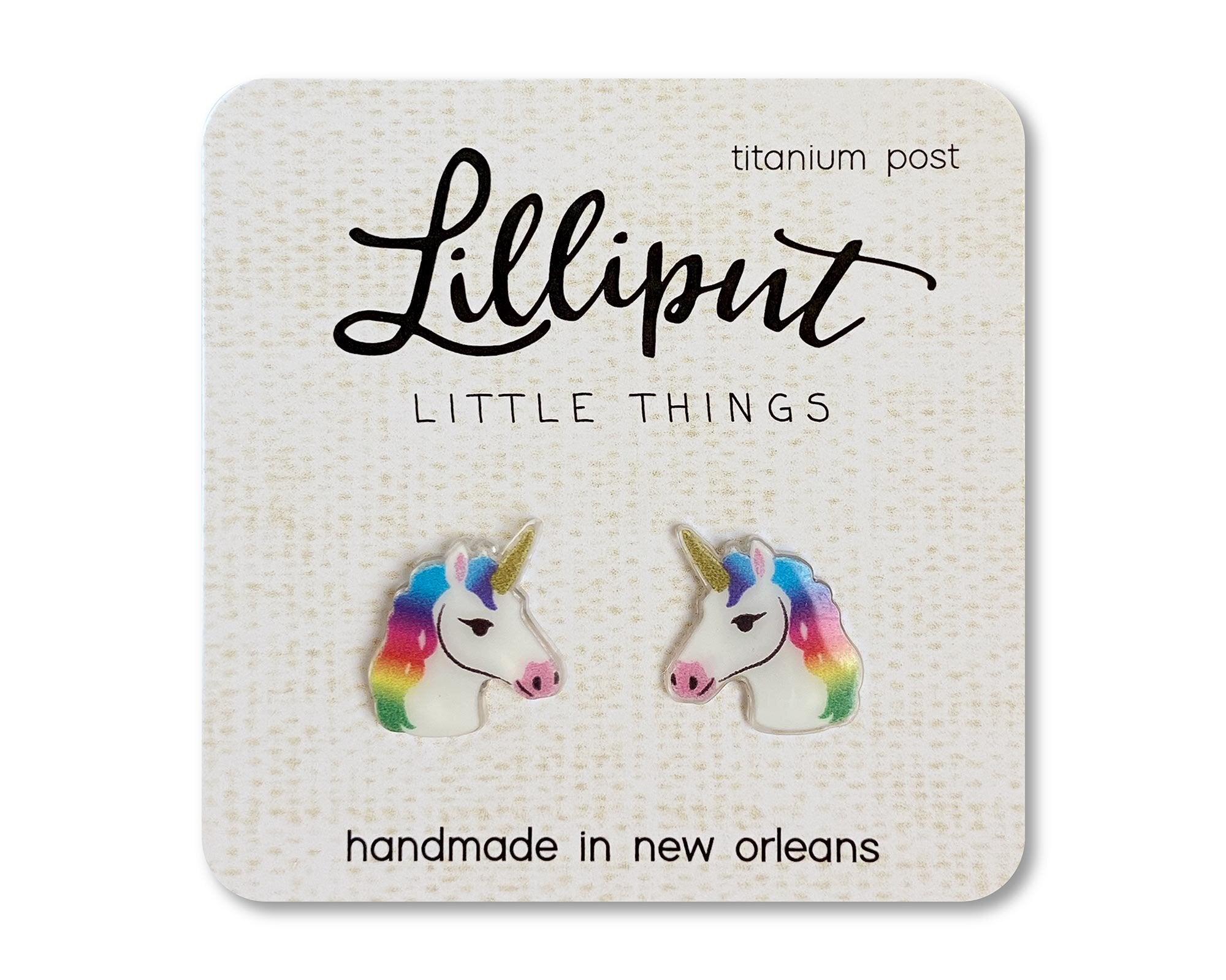 Unicorn Earrings - White