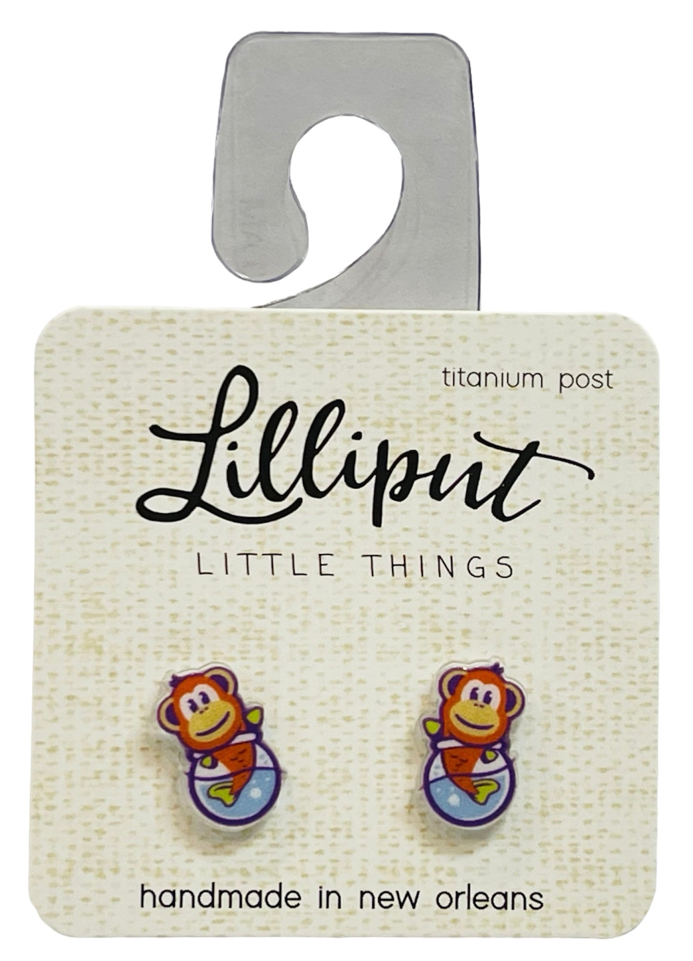 Monkey Fish Toys Earrings