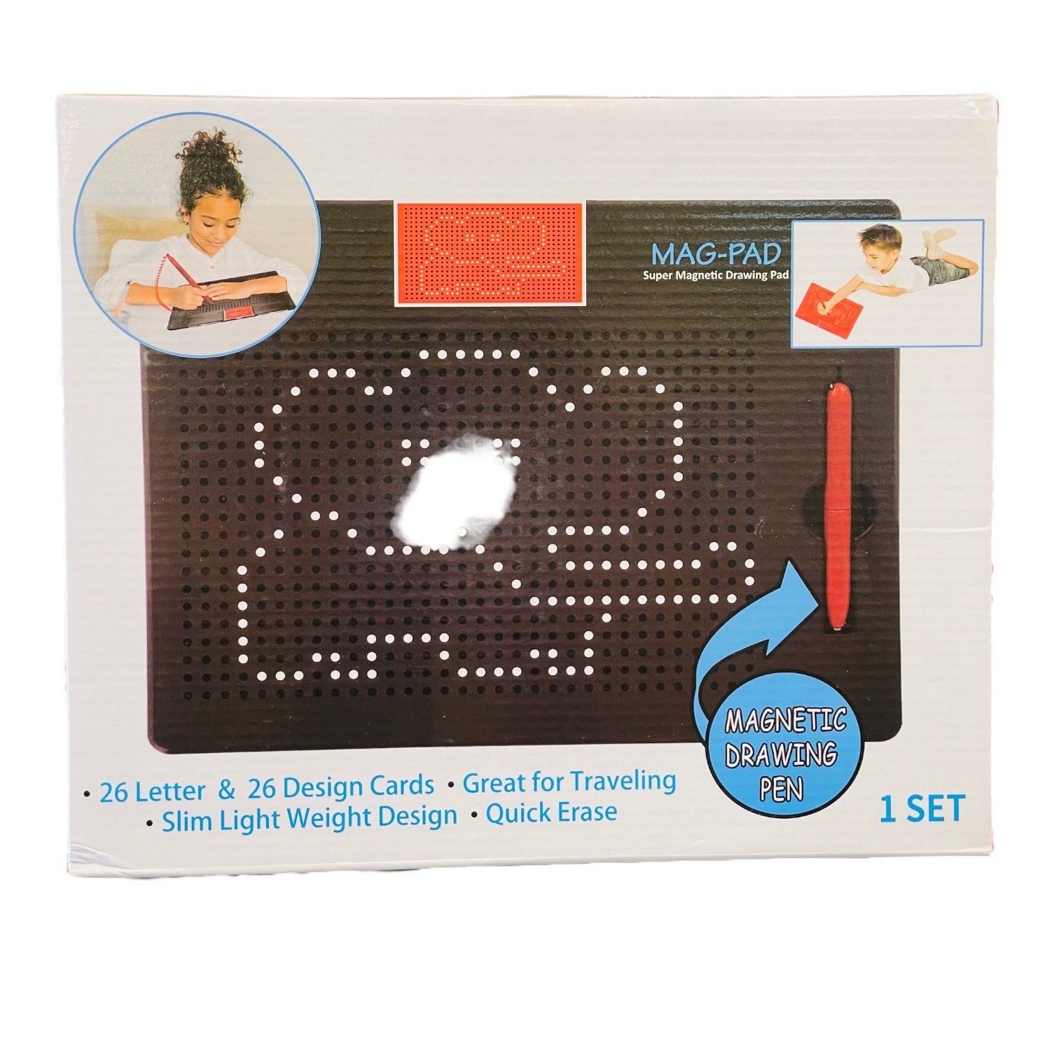 Mag-Pad Super Magnetic Drawing Pad - Black