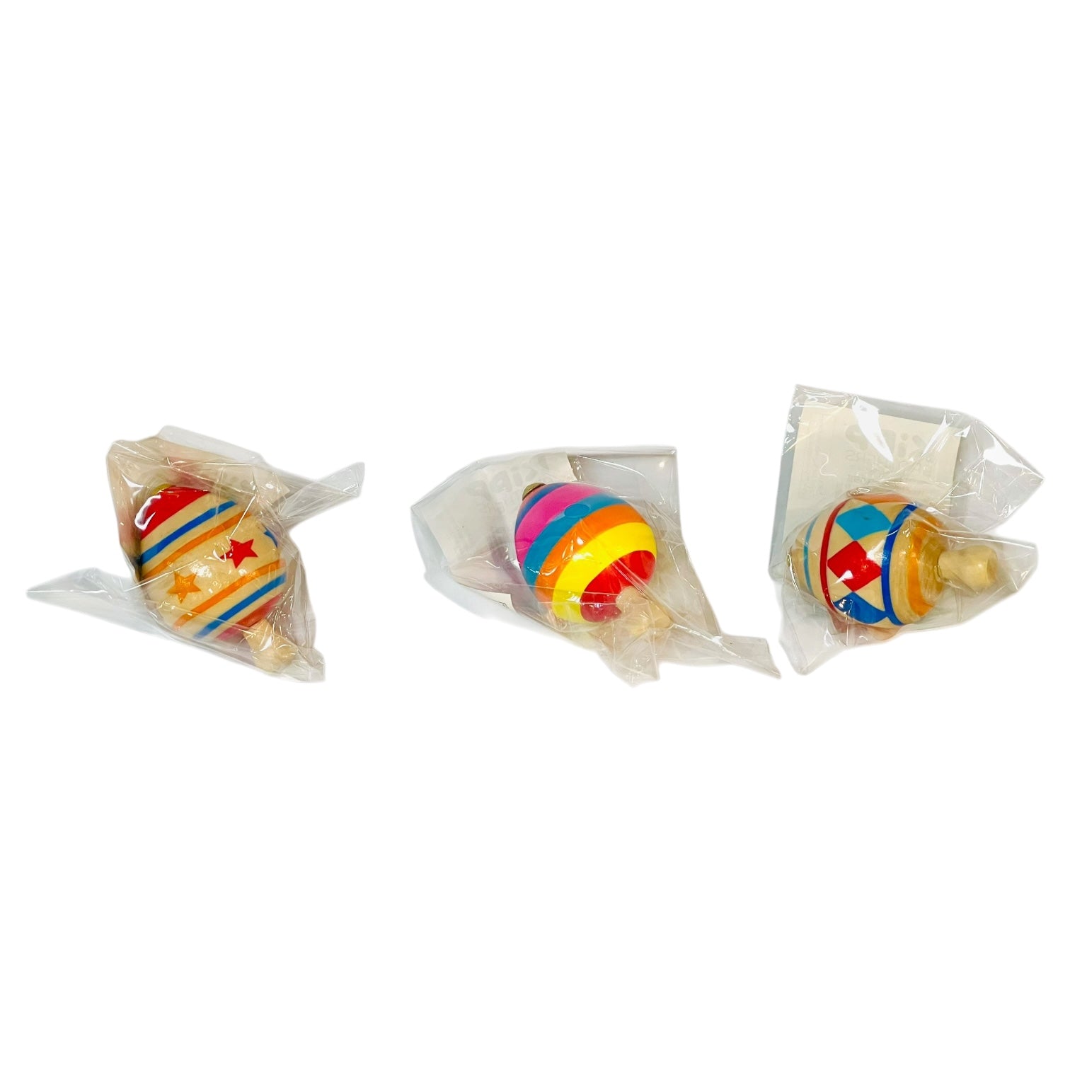 Wooden Painted Spin Tops (Single Top)
