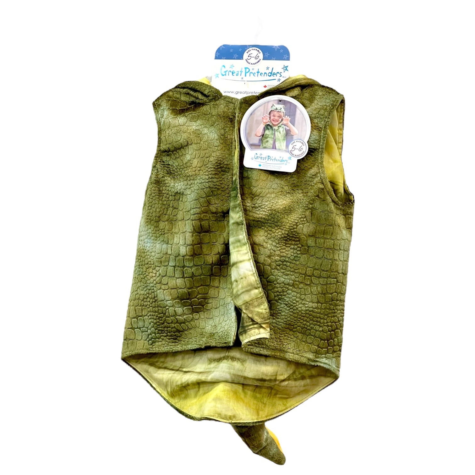 The All Day Everyday Dino Vest, Size 5-6