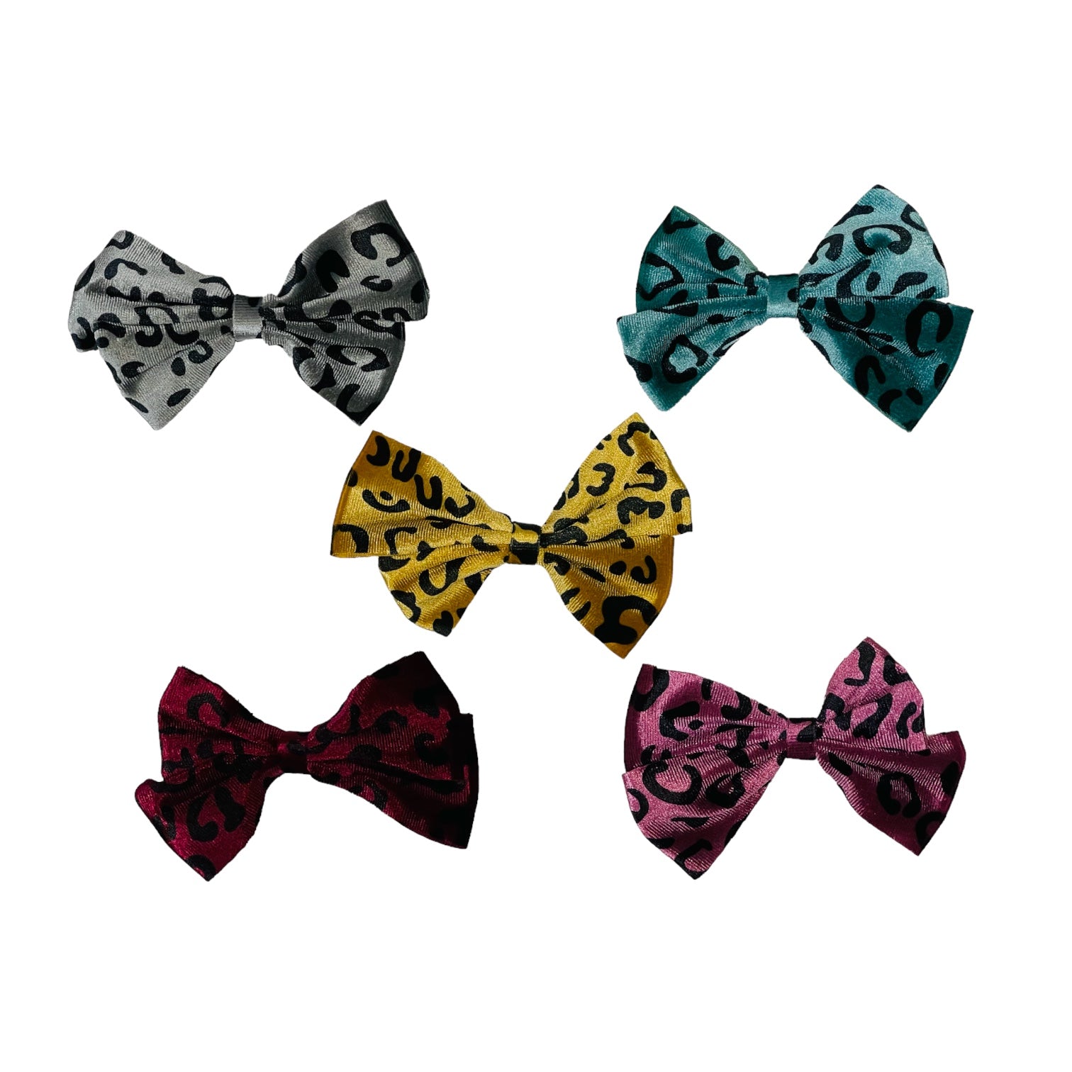 Animal Print Hair Bow (Single Bow)