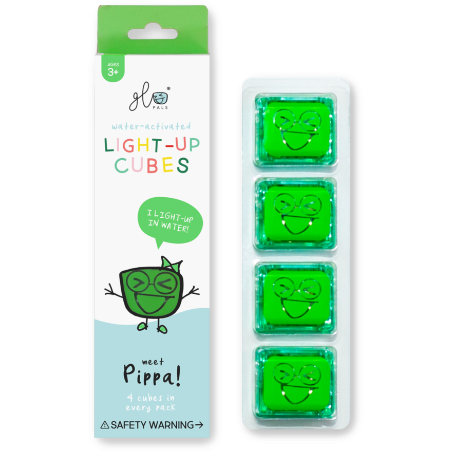 Glo Pals Pippa Light Up Cubes 4pk (Green)