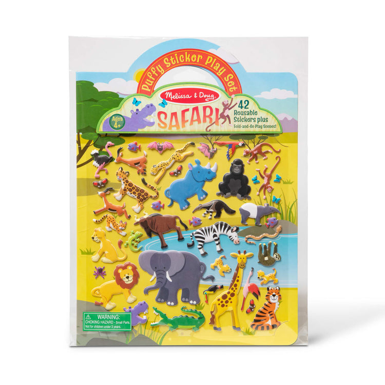 Melissa & Doug 51166 Reusable Puffy Stickers Play Set - Safari