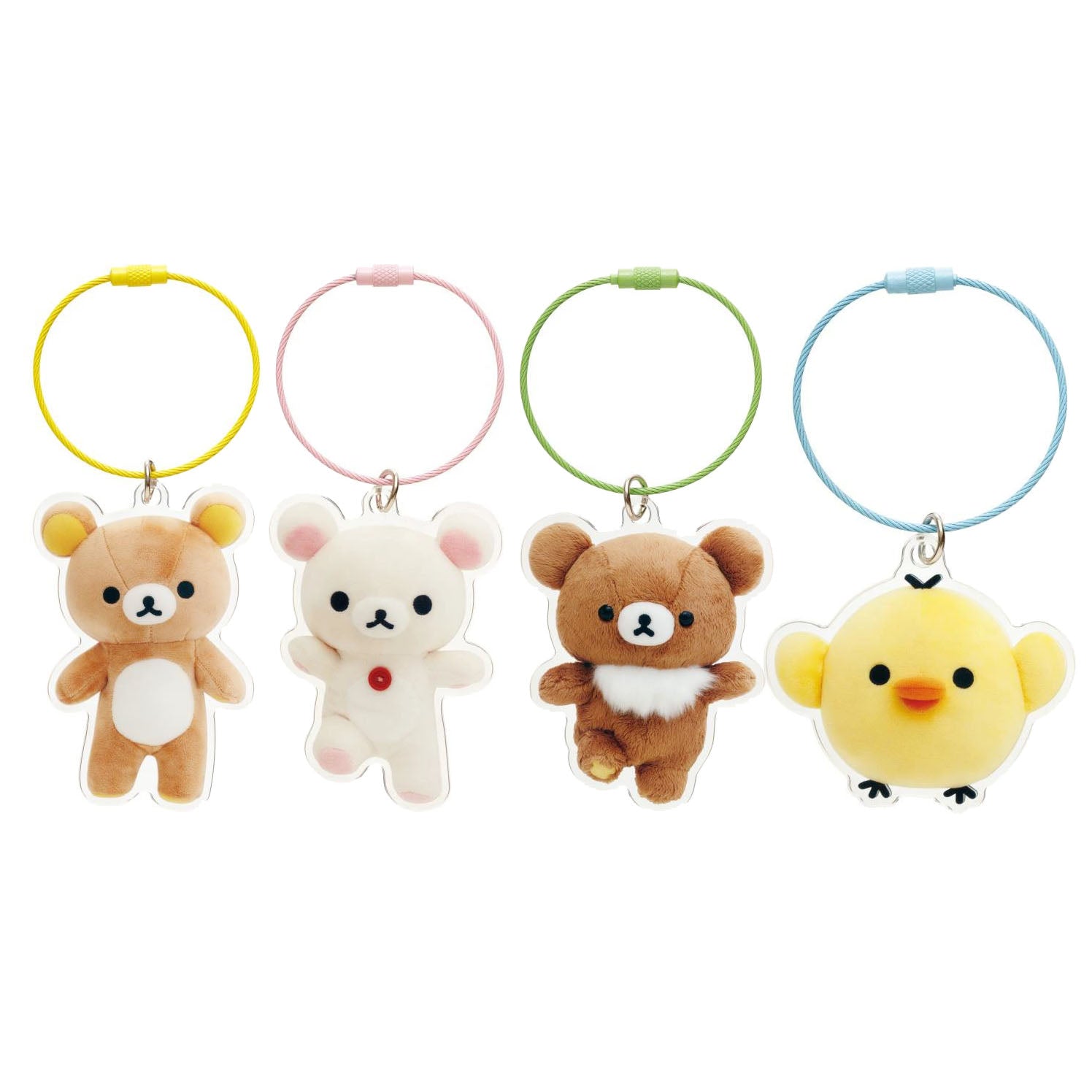 Japan San-X Rilakkuma Acrylic Keychain Key Ring (Photo)