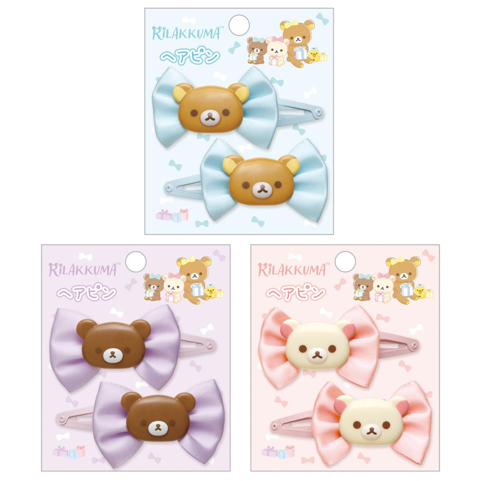 Japan San-X Rilakkuma Hair Clip (Ribbon)