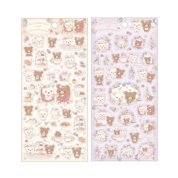 Japan San-X Rilakkuma Sticker Seal (Flower Tea Time)