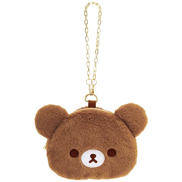 Japan San-X Rilakkuma Chairoikoguma Plush Coin Purse