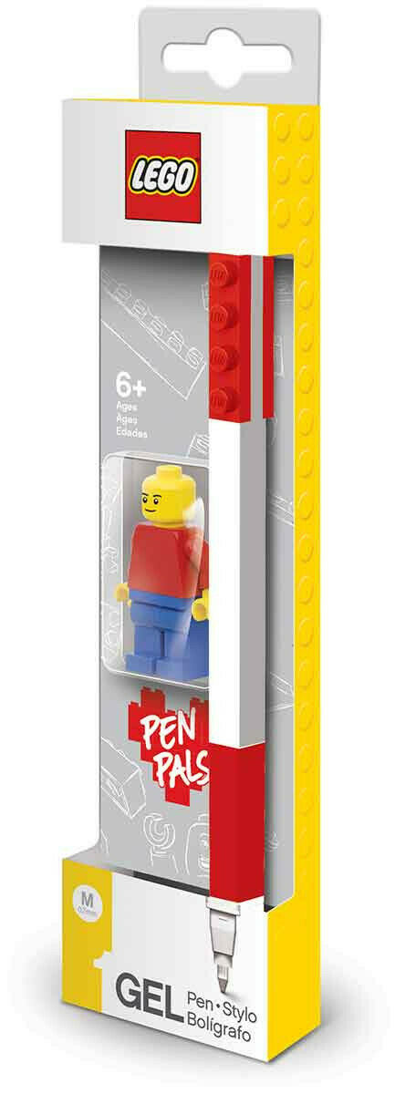 LEGO Red GEL Pen Medium 0.7mm with Minifigure