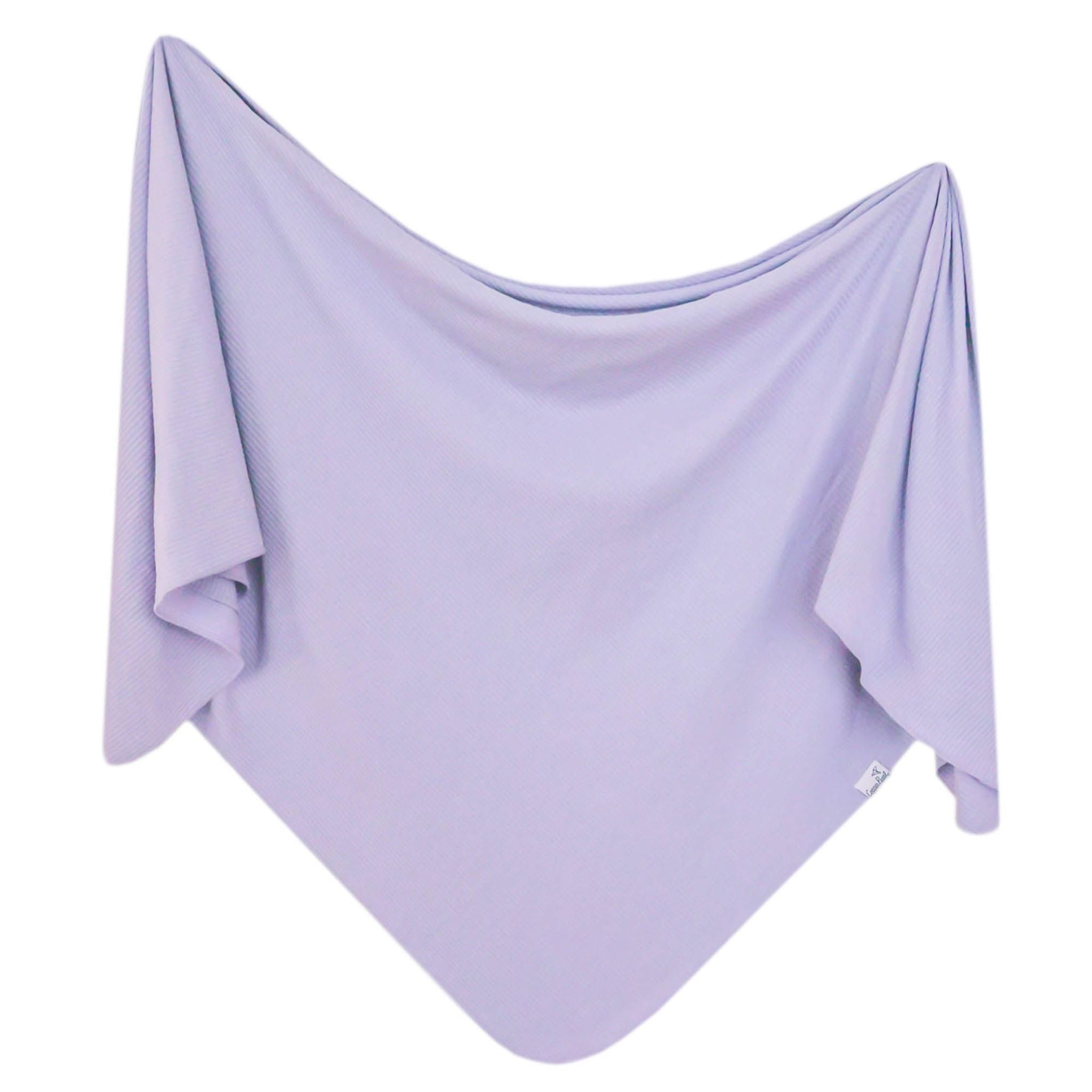 Swaddle Blanket- Periwinkle Rib Knit