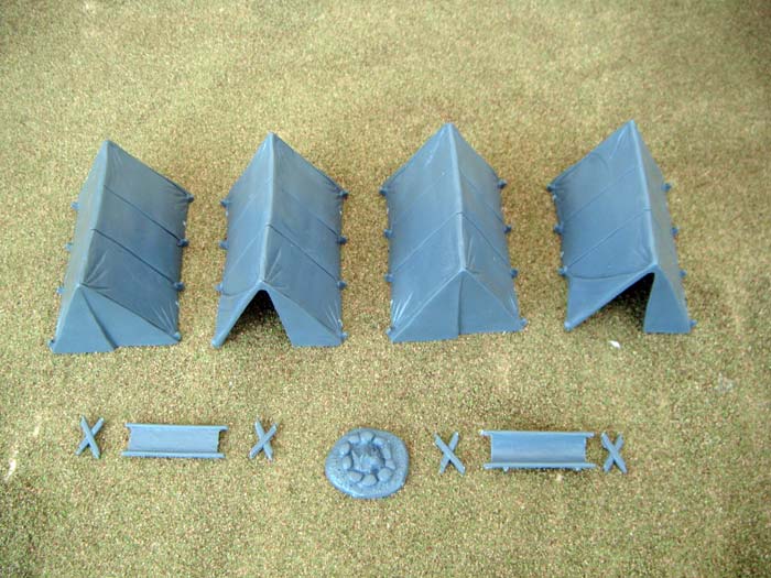 Ridge Tents 28 mm Scale Scenery