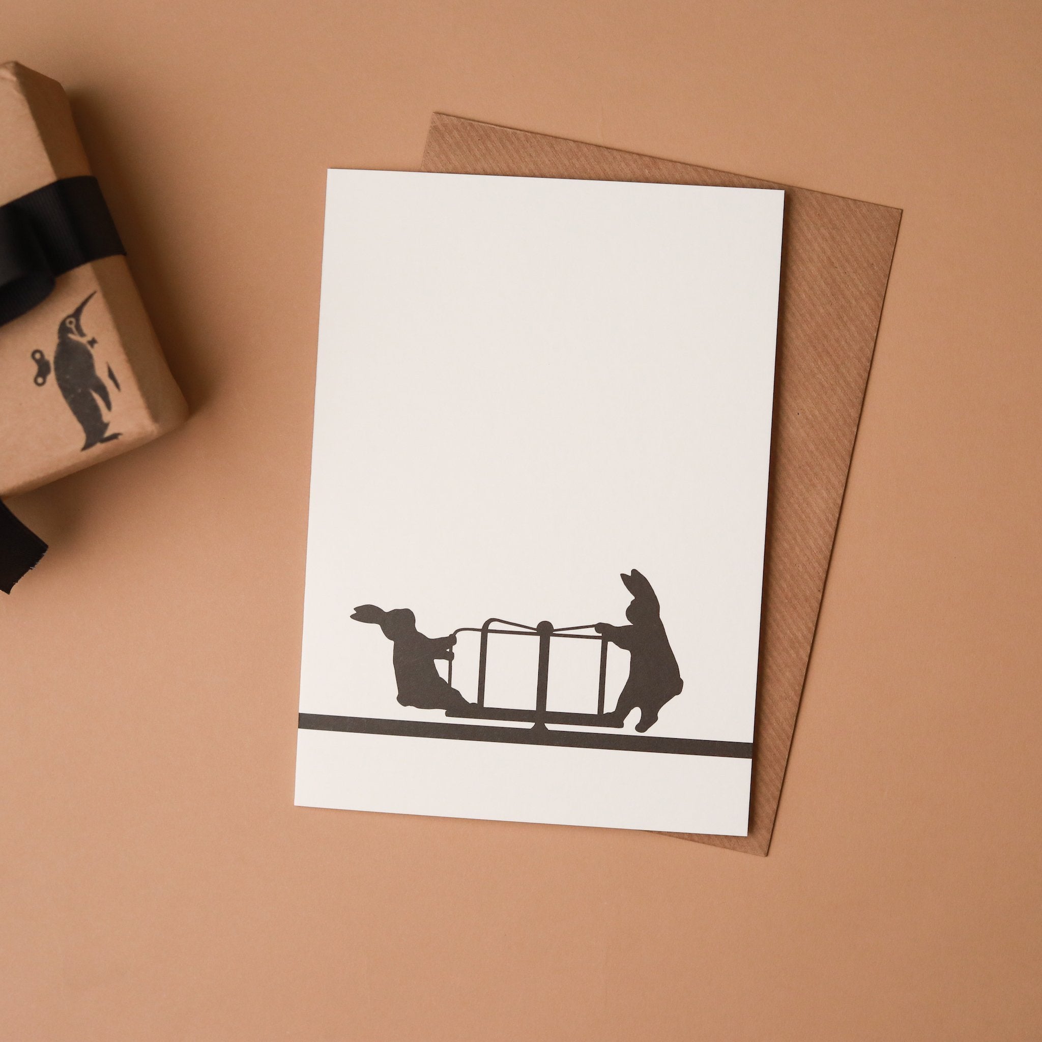 Roundabout Rabbit Greeting Card