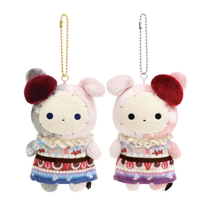 Japan San-X Sentimental Circus Plush Doll Keychain (Cherry)