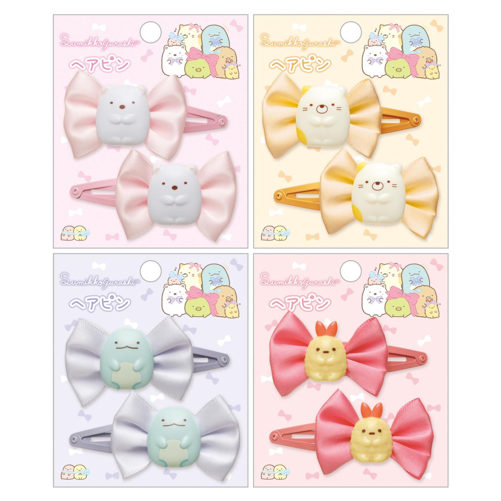 Japan San-X Sumikko Gurashi Hair Clip (Ribbon)