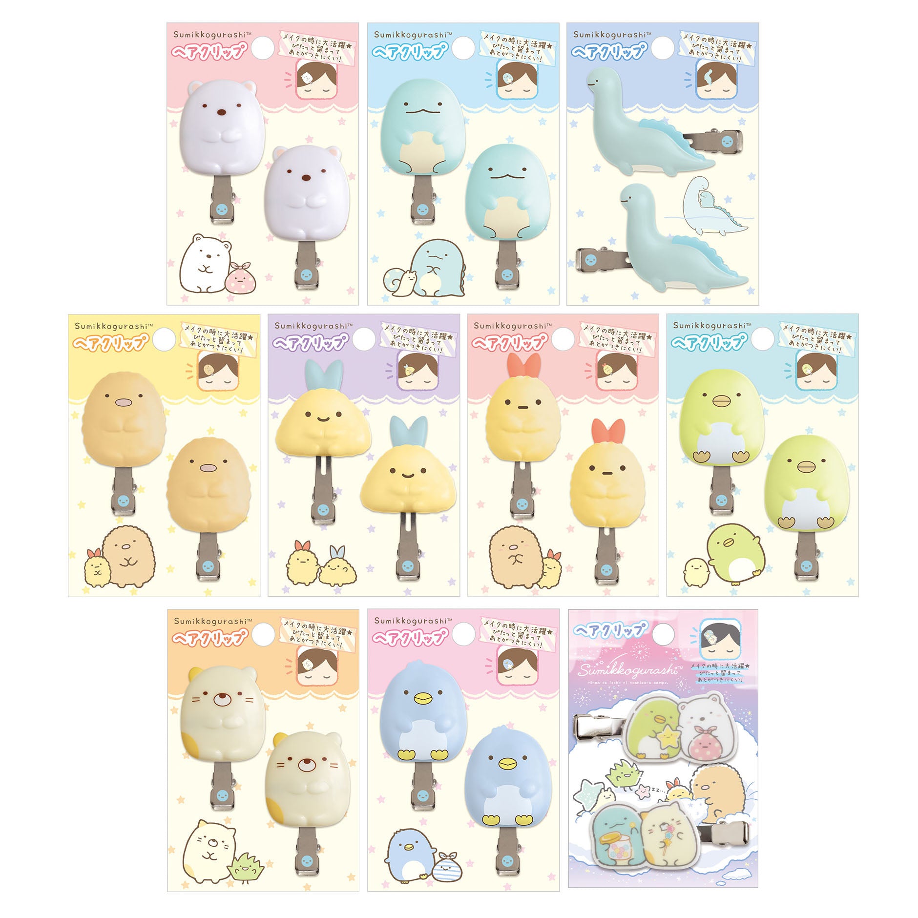 Japan San-X Sumikko Gurashi Hair Accessories Hair Clips