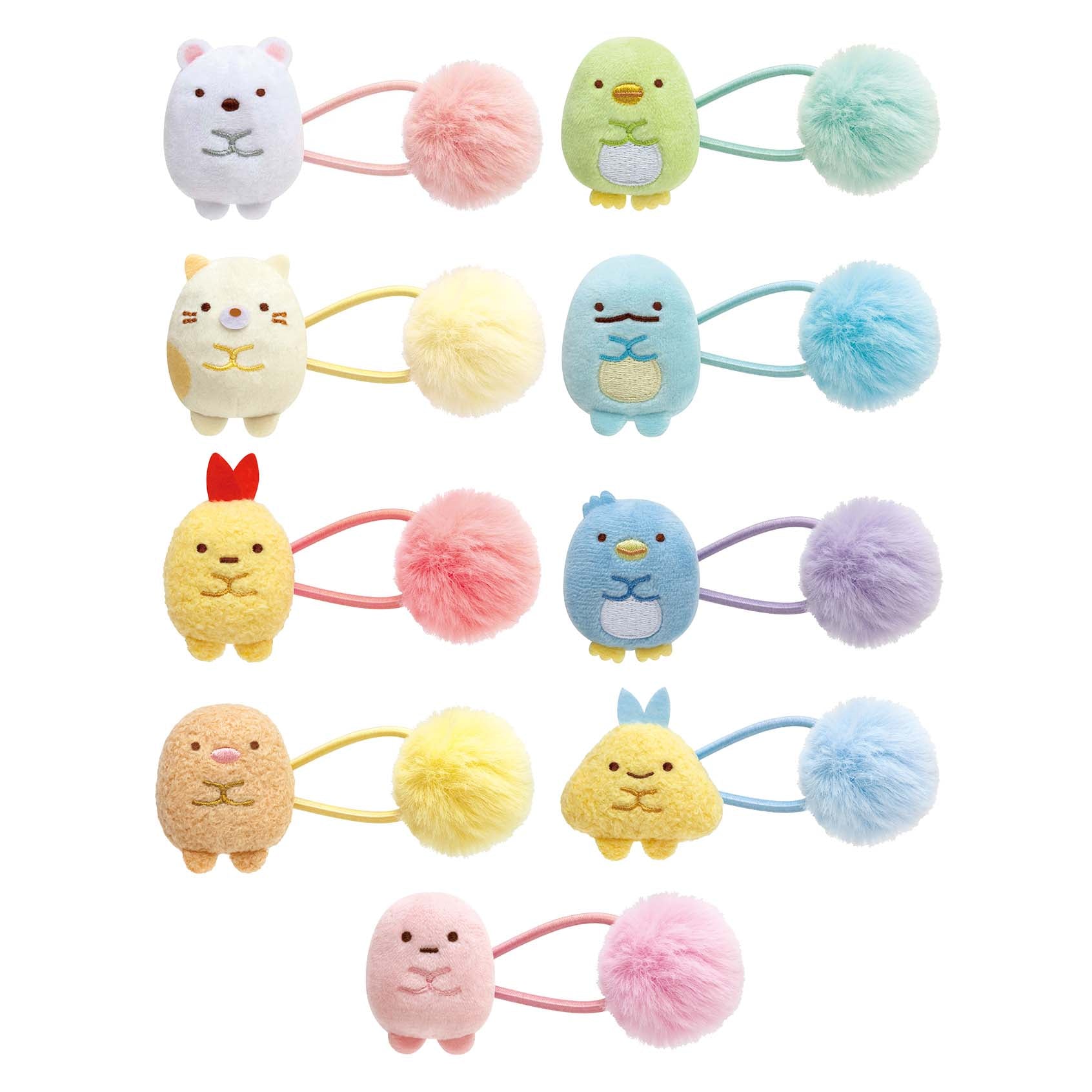 Japan San-X Sumikko Gurashi Hair Accessories Plush Ponytailer Holder Hair Tie