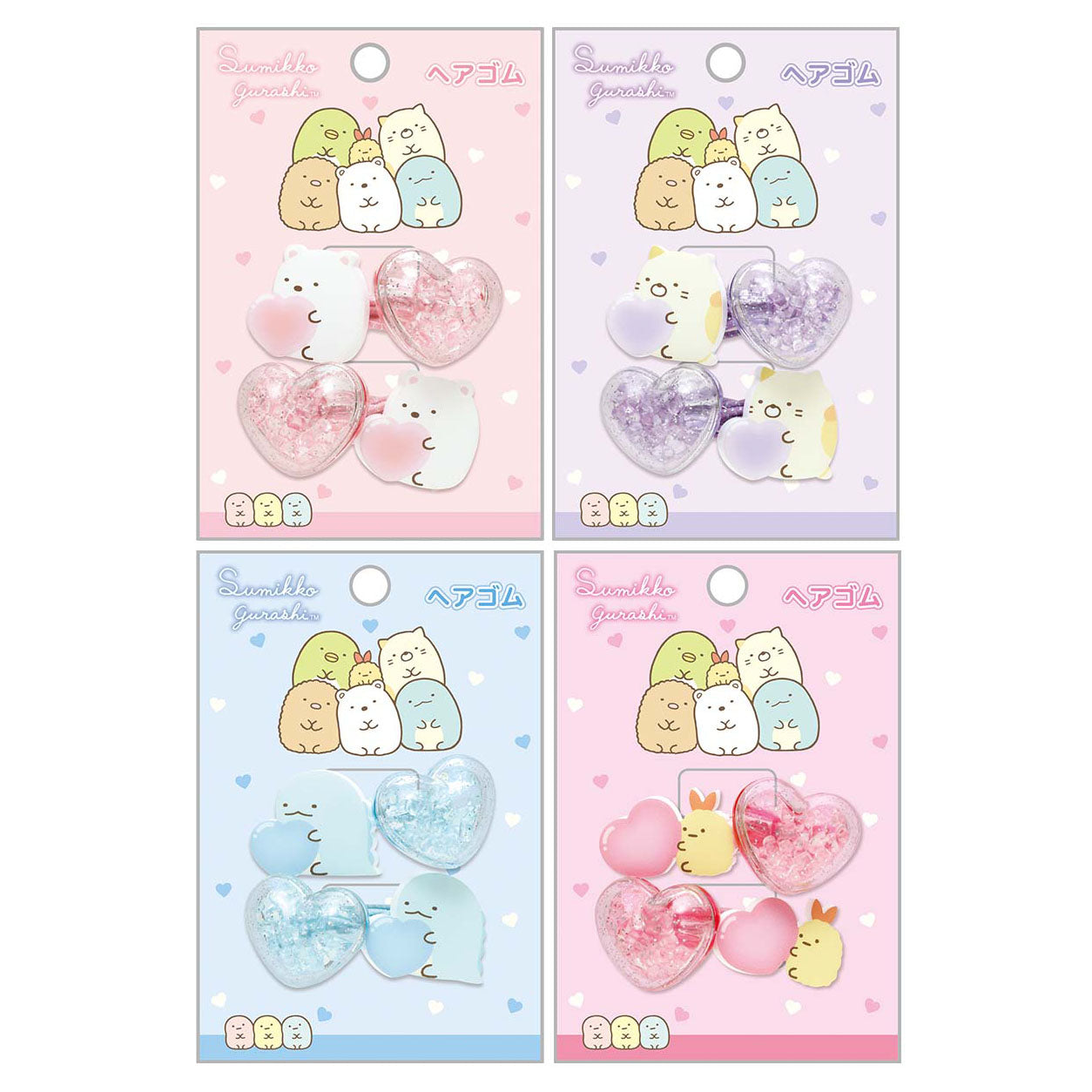 Japan San-X Sumikko Gurashi Ponytail Holder Hair Tie (Heart)