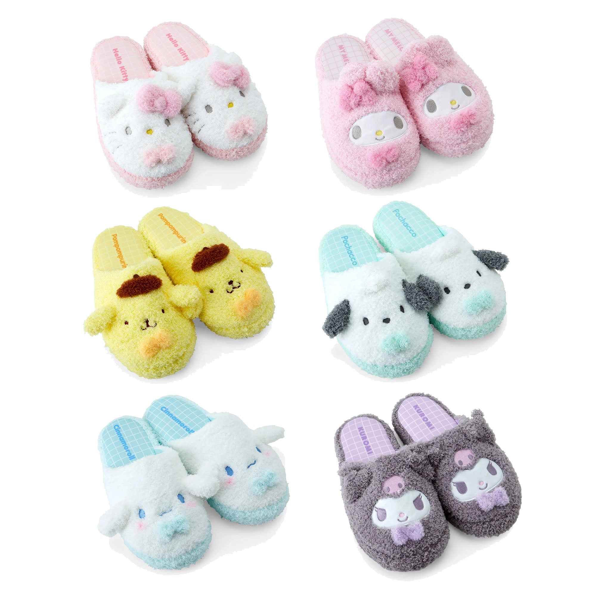 Japan Sanrio Plush Slippers Room Shoes