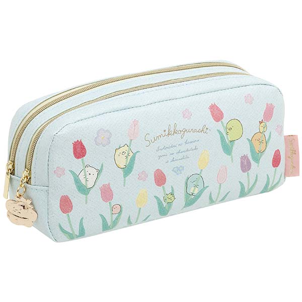 Japan San-X Sumikko Gurashi Pencil Case Pen Pouch (Flower Garden)