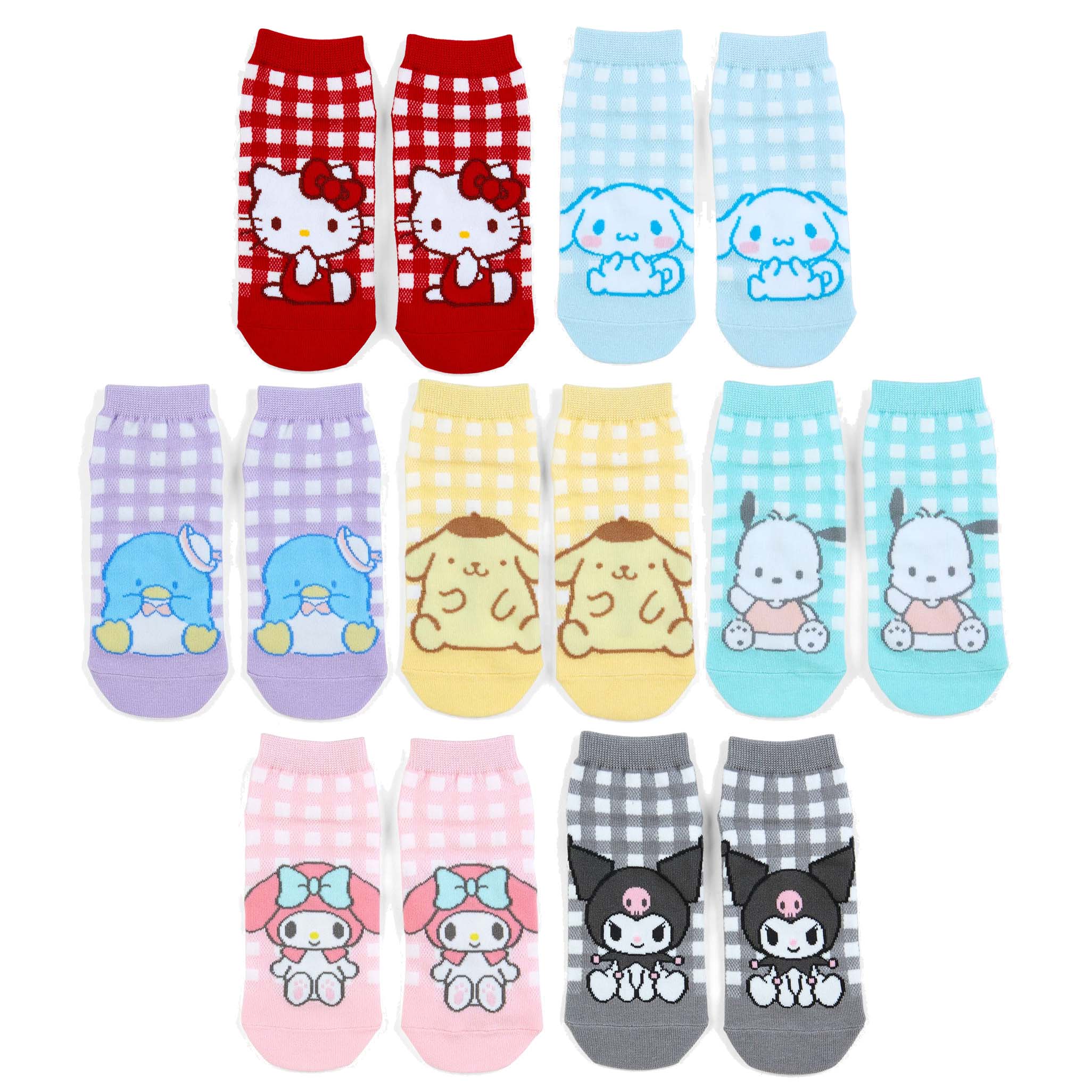 Japan Sanrio Ankle Socks (Checked)