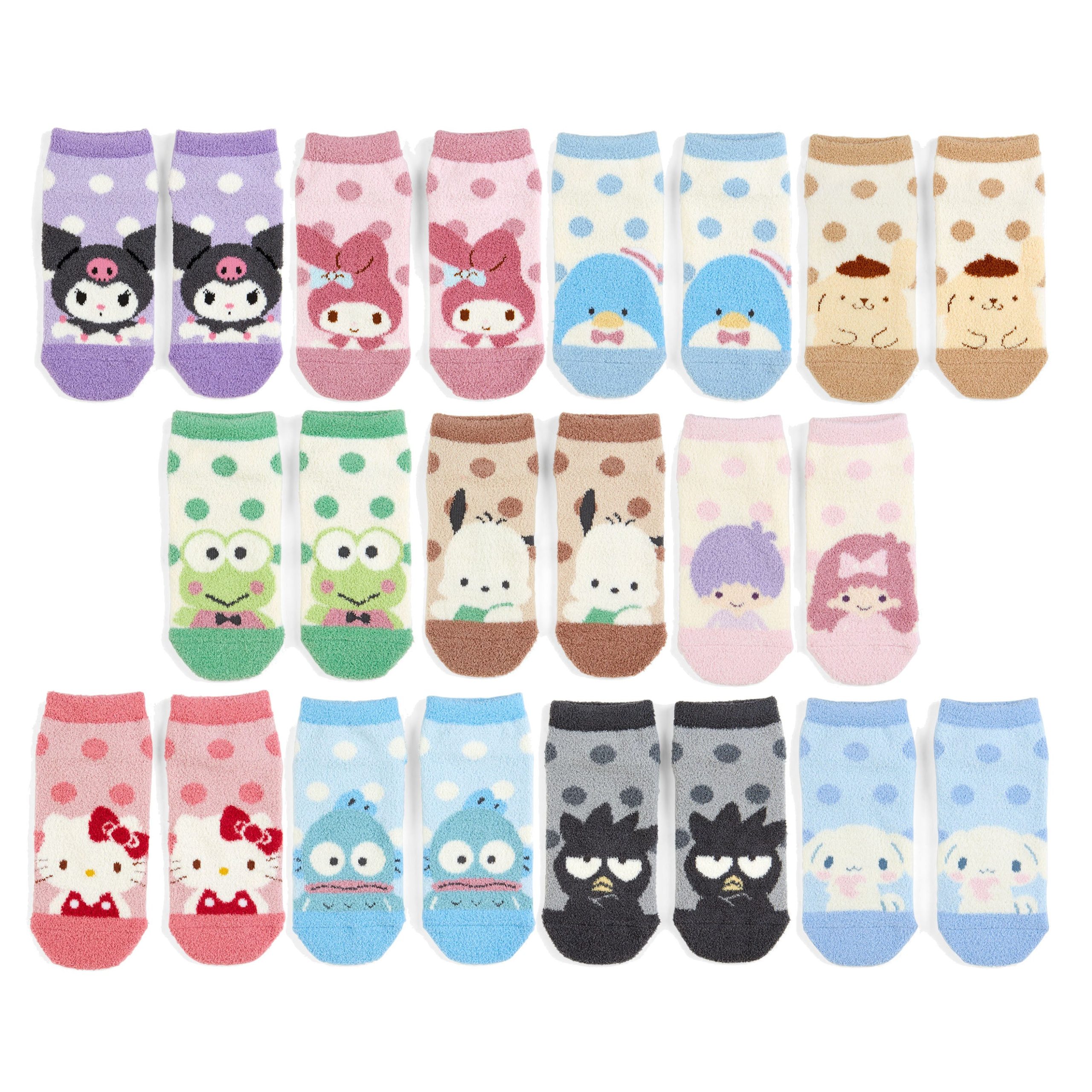 Japan Sanrio Thick Ankle Socks (Dots)
