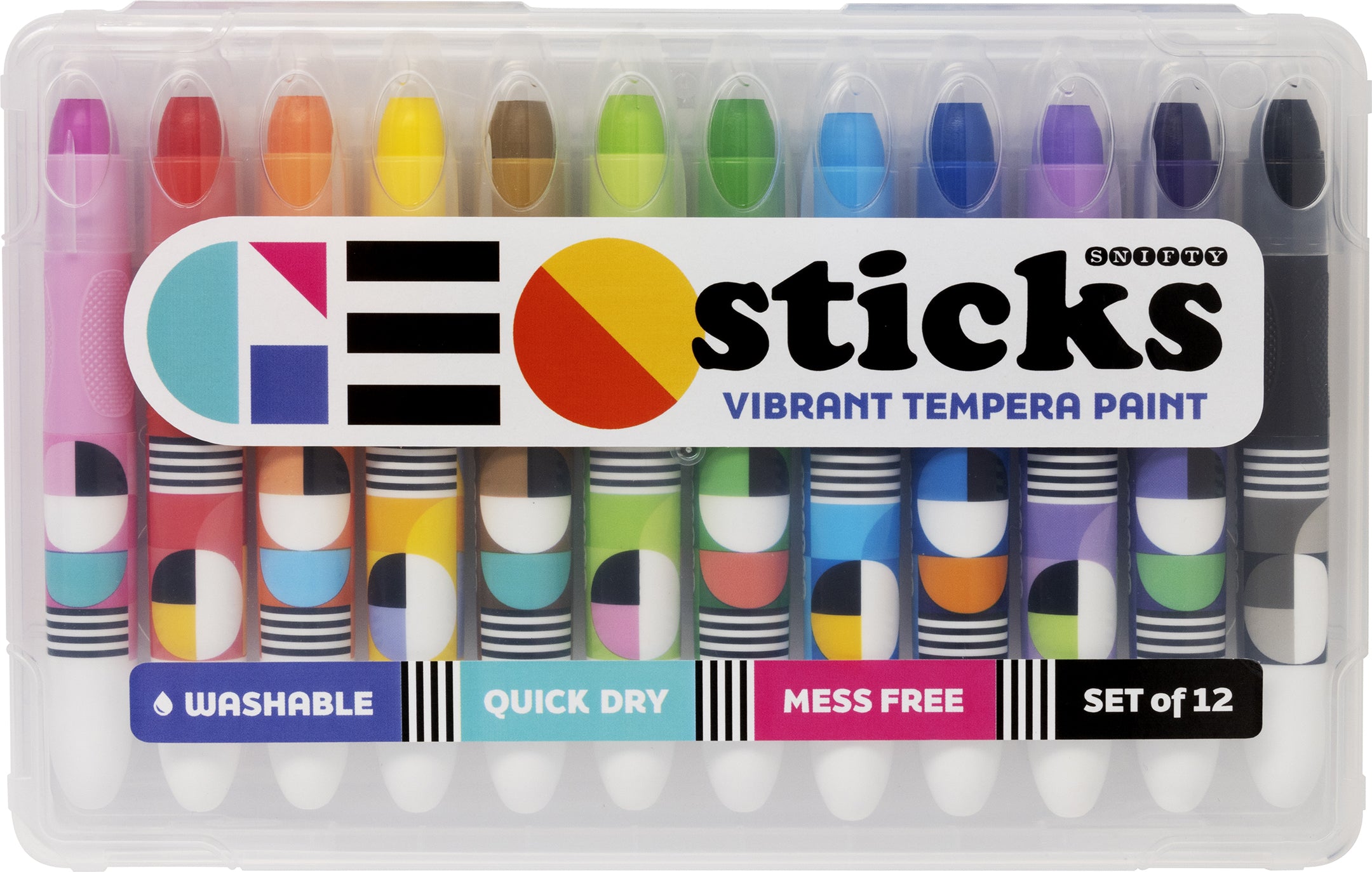 Geo Sticks Vibrant Tempura Paint Sticks