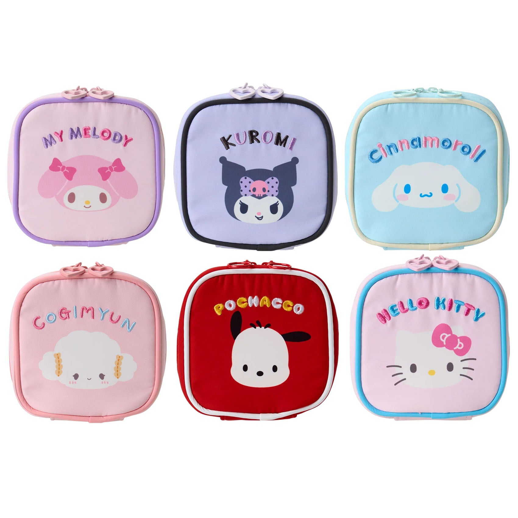 Japan Sanrio Square Pouch (Face)