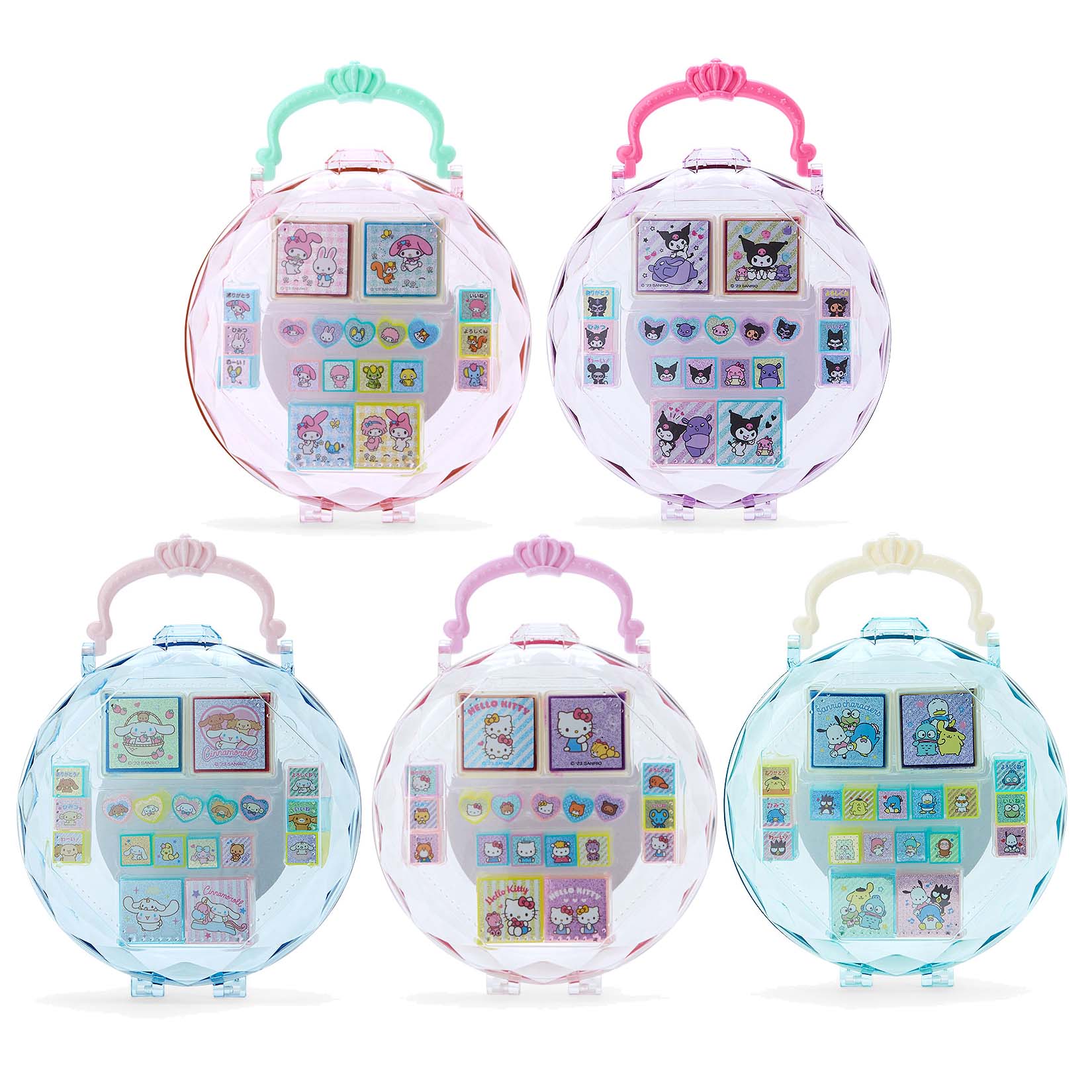 Japan Sanrio Characters Mix / Hello Kitty / My Melody / Kuromi / Cinnamoroll Stamp Set (M)