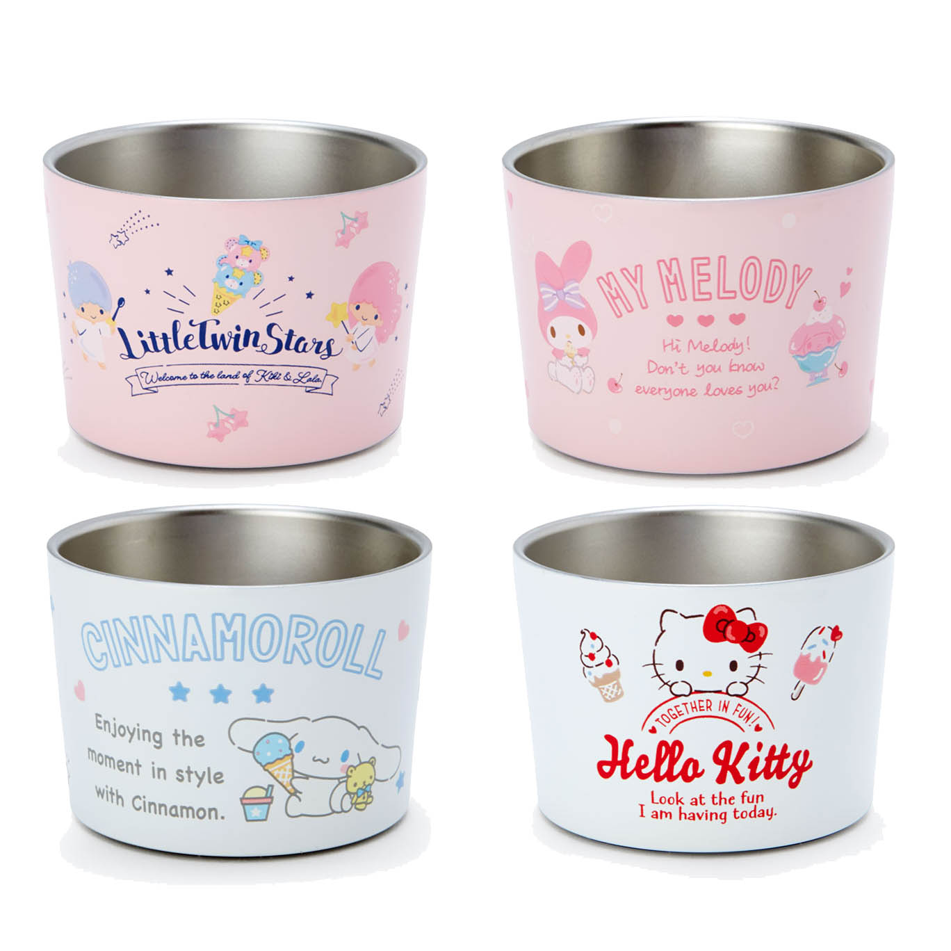 Japan Sanrio Stainless Steel Ice Cream Bowl 120ml
