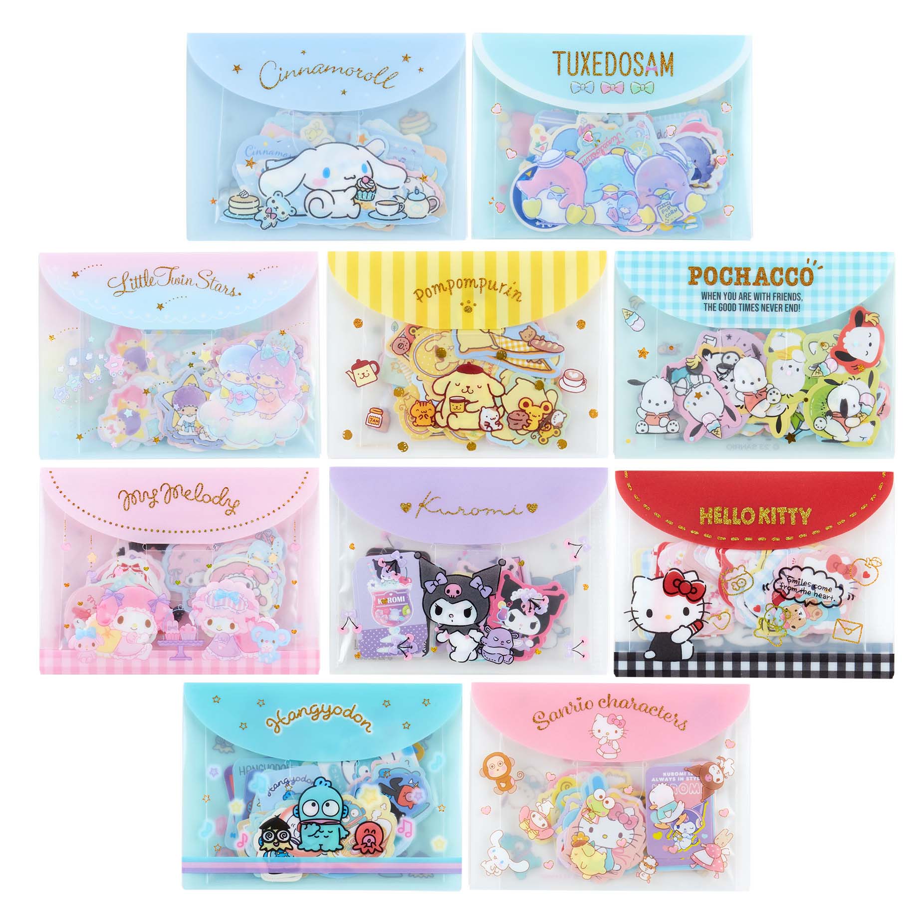 Japan Sanrio Sticker Seal Pack (Envelope Style)