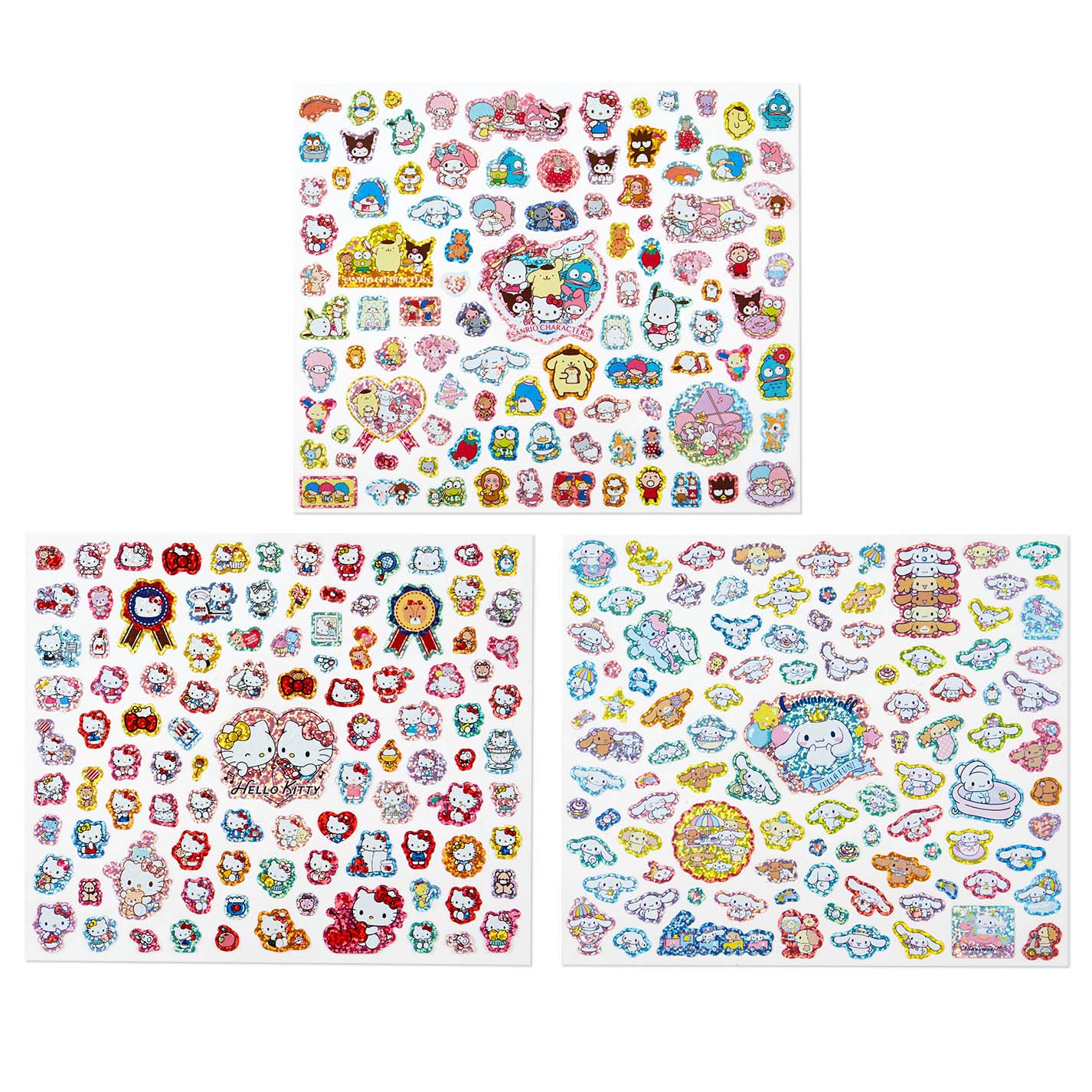 Japan Sanrio Characters Mix / Hello Kitty / Cinnamoroll Sticker Seal (Kira Kira)