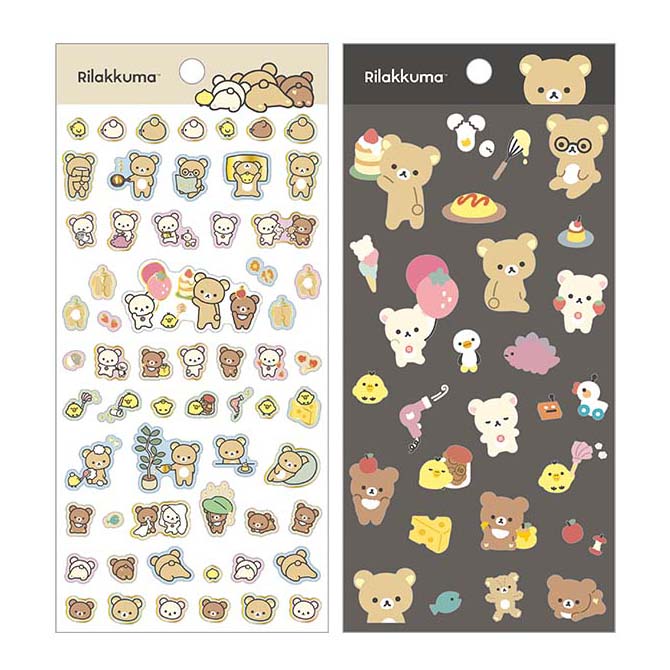 Japan San-X Rilakkuma Sticker Seal (Favorite Things)