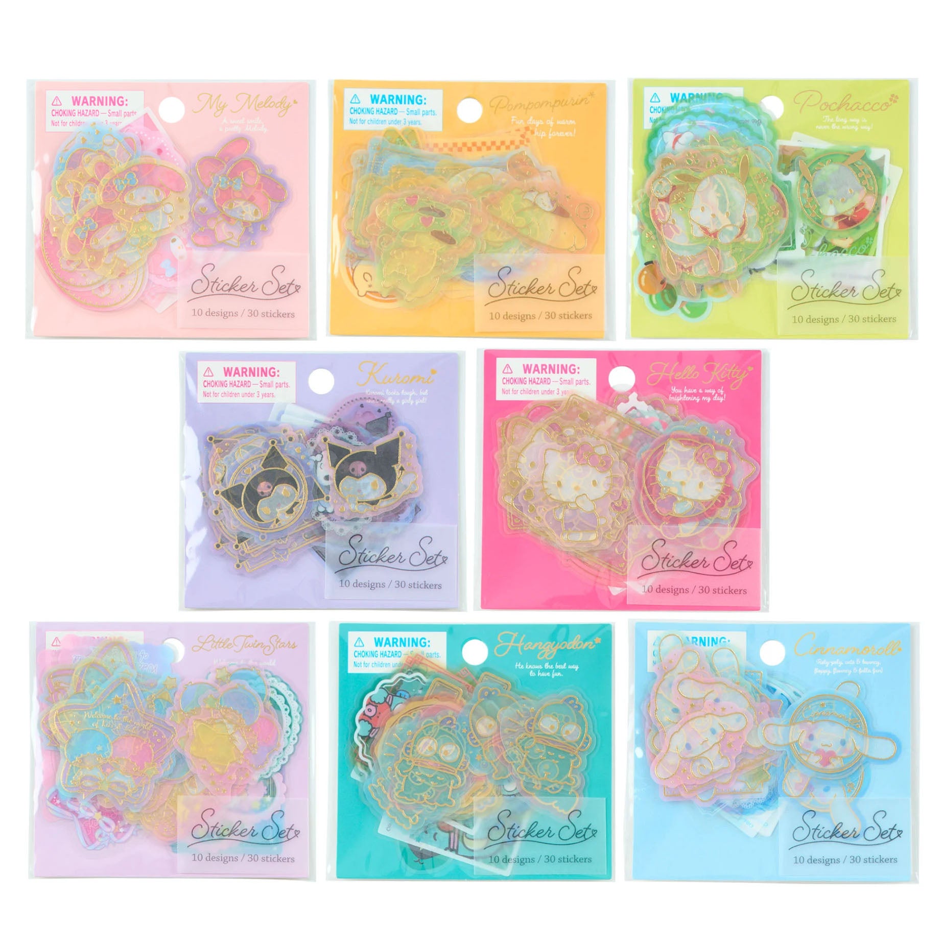 Japan Sanrio Sticker Seal Pack