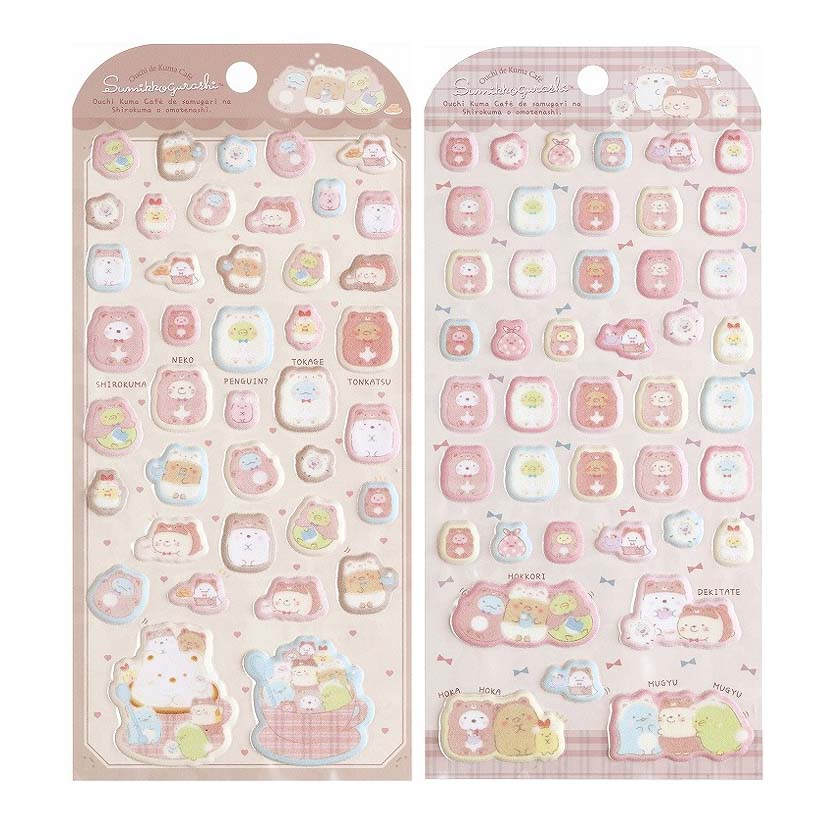 Japan San-X Sumikko Gurashi Sticker Seal (Bear Cafe)