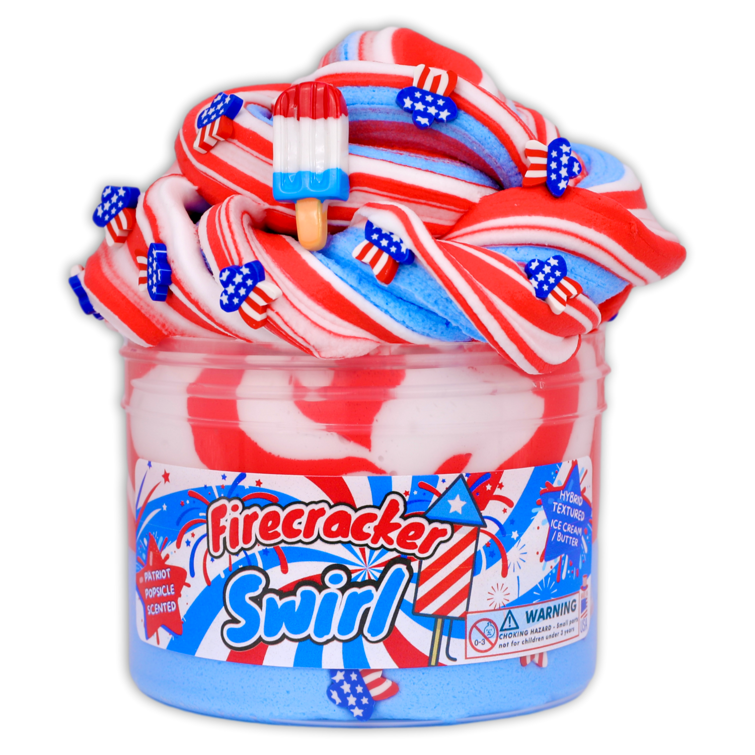Firecracker Swirl Dope Slime