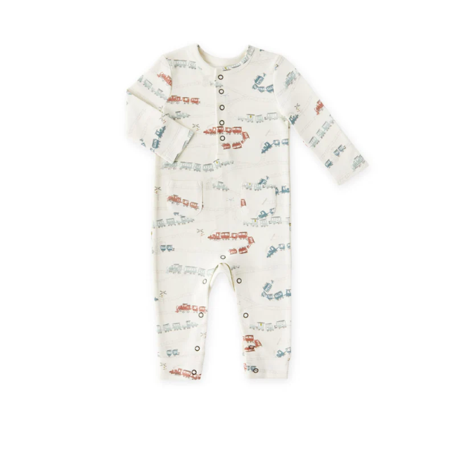 Pehr Henley Patch Pocket Romper