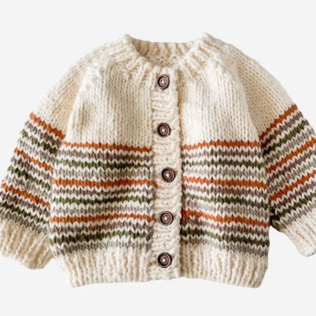 The Blueberry Hill Woodland Stripe Cardigan