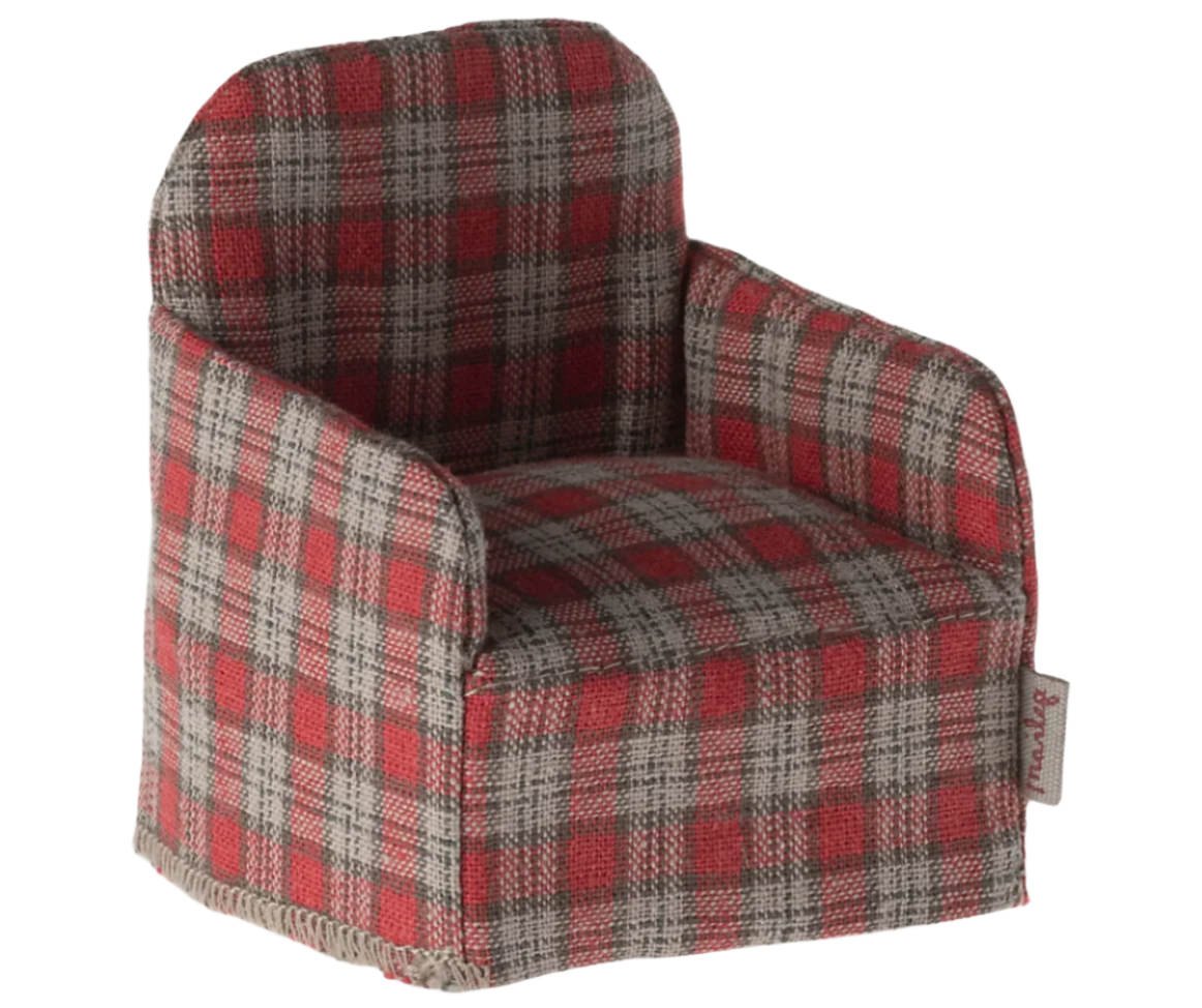 Chair, Mouse - Red Checker