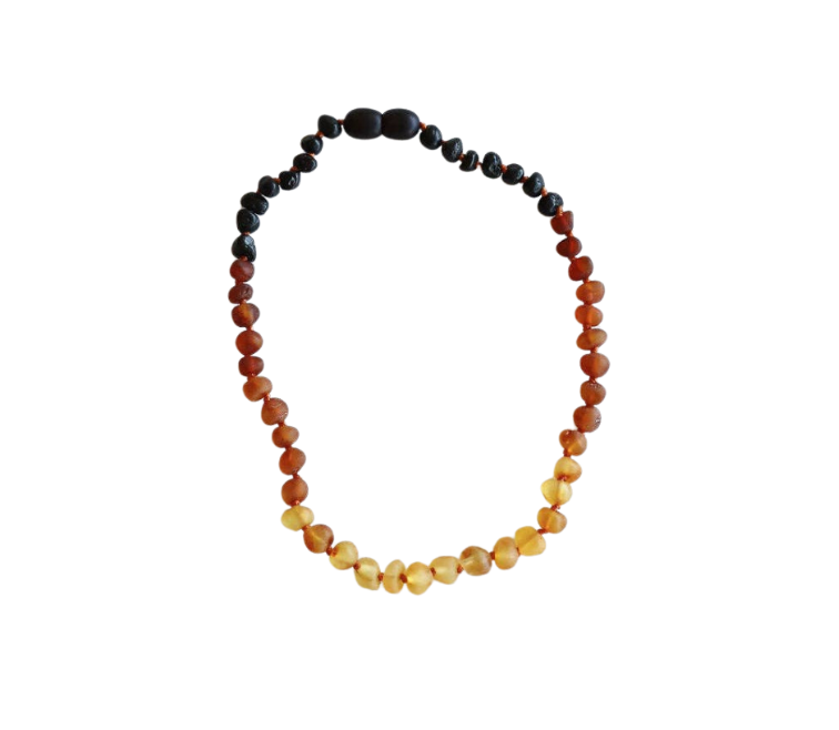 Raw Ombre Rainbow Baltic Sea Amber || Beaded Necklace