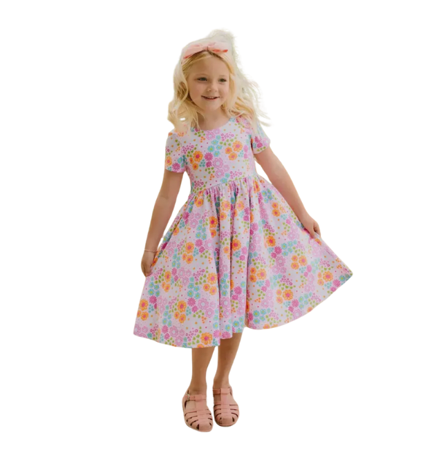 Classic Twirl in Pink Flowers 