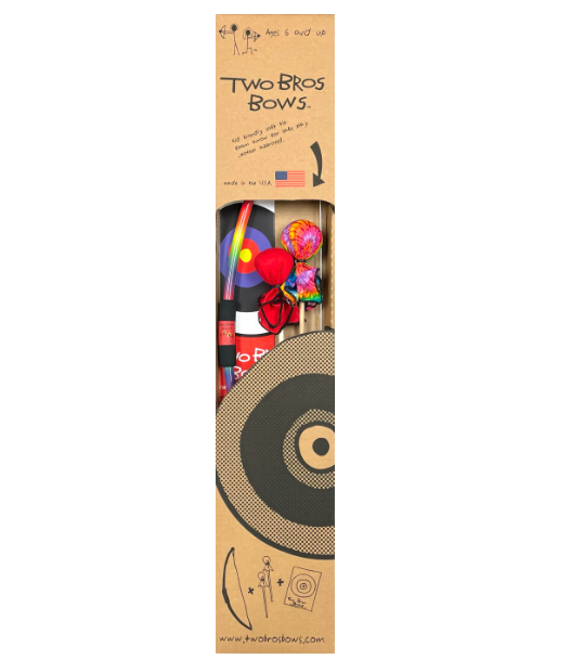 Rainbow Bow, 2 Arrows & Target