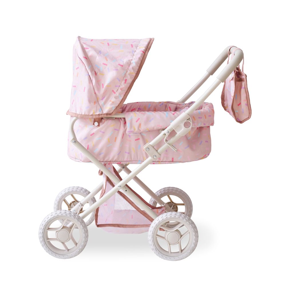 Olivia's Little World Confetti Doll Classic Stroller with Removable Bassinet