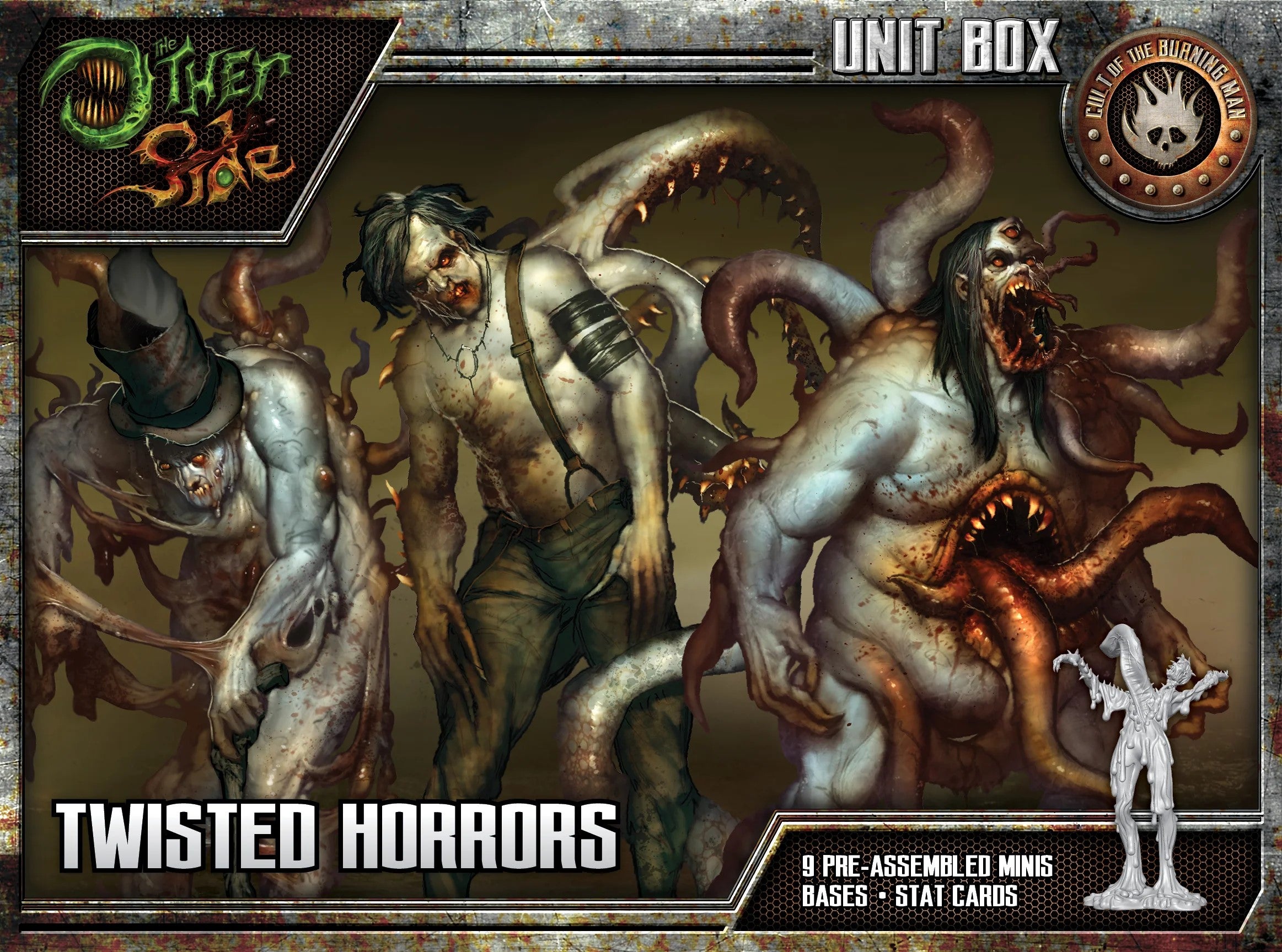 The Other Side - Cult Of The Burning Man “Twisted Horrors”, 32 mm Scale Model Plastic Figures