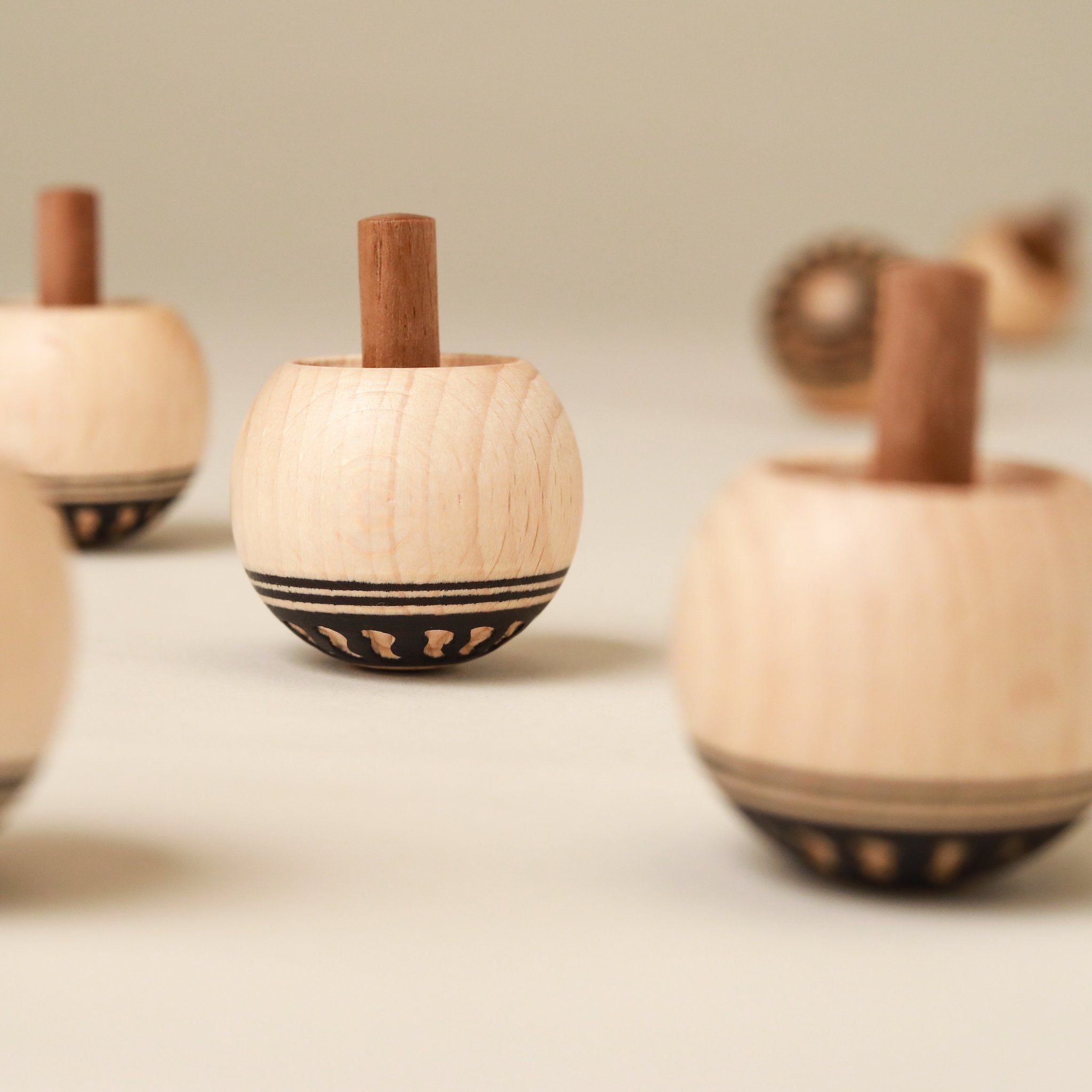 Upside-Down Wooden Spinning Top | Orient